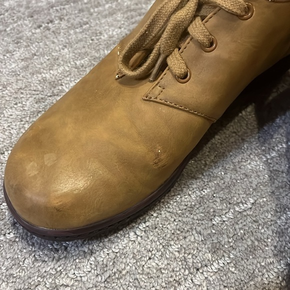 Tan Comfort Lace Up Chukka Boyfriend Bootie - Picture 16 of 16